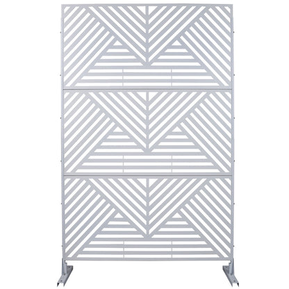 Freestanding Metal Privacy Screen and Stand