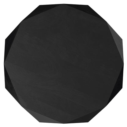 Zayn Coffee Table with Geometric Design, black textured surface by HouseOfZazla Tables on Tampa Home & Garden Store