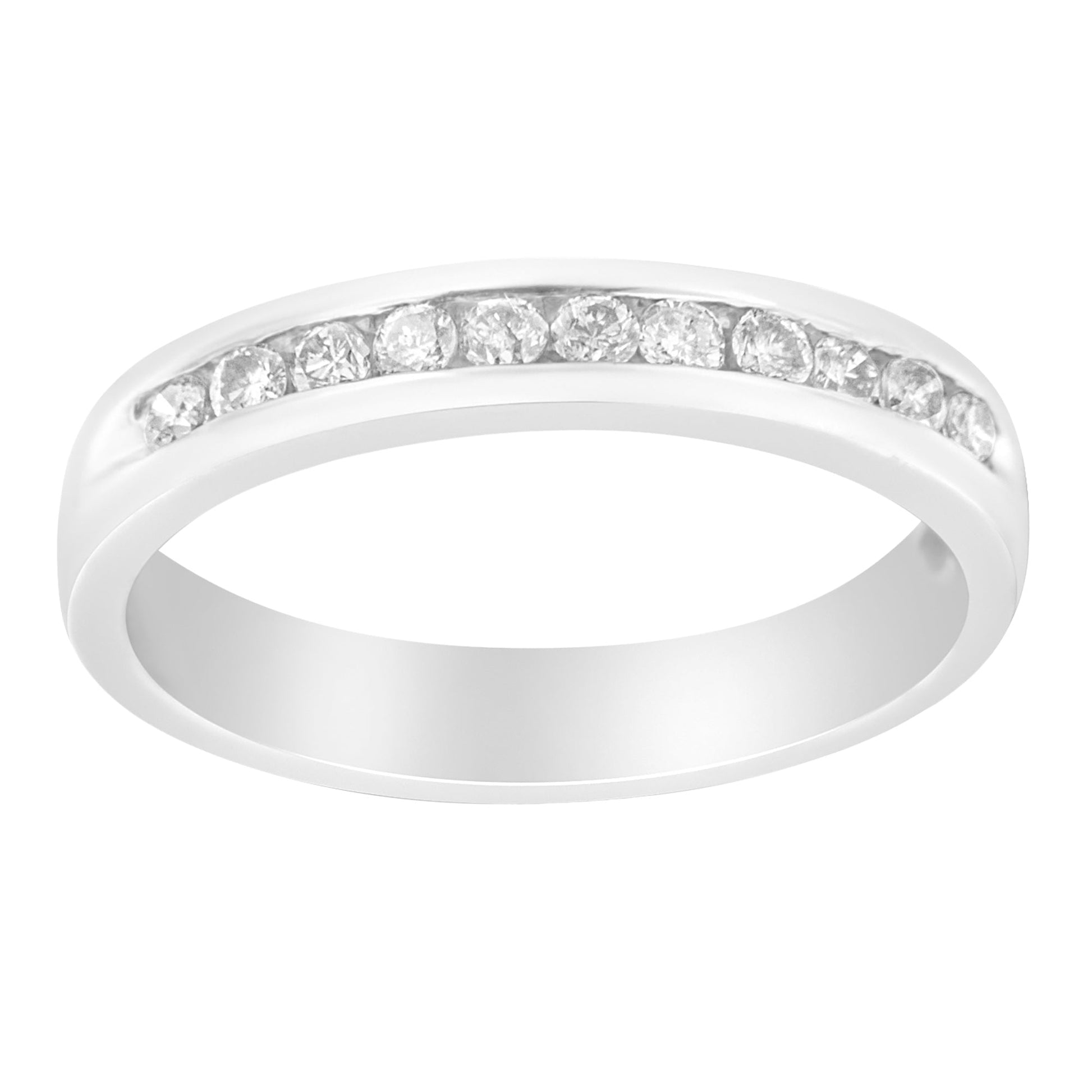 Wedding band 18K white gold 11-diamond channel-set by Bids.com on Tampa Home & Garden Store
