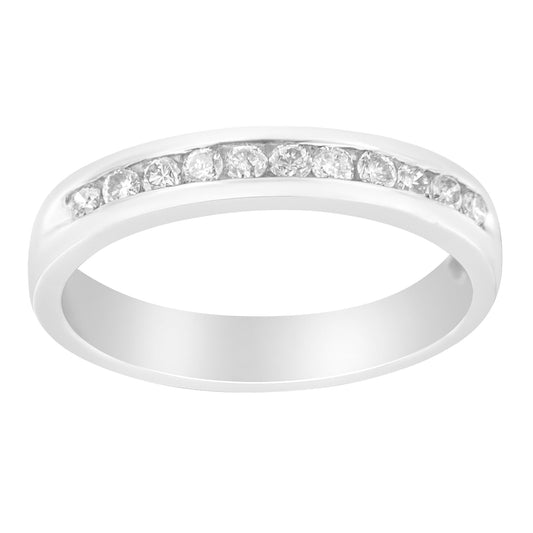 Wedding band 18K white gold 11-diamond channel-set by Bids.com on Tampa Home & Garden Store