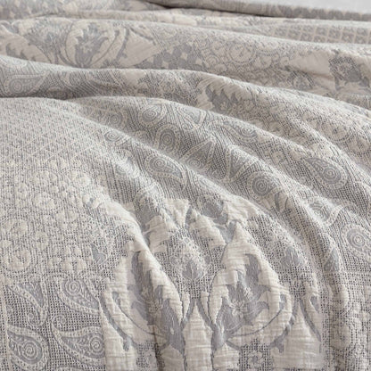 Paisley Ivory Cotton Matelassé Comforter Set