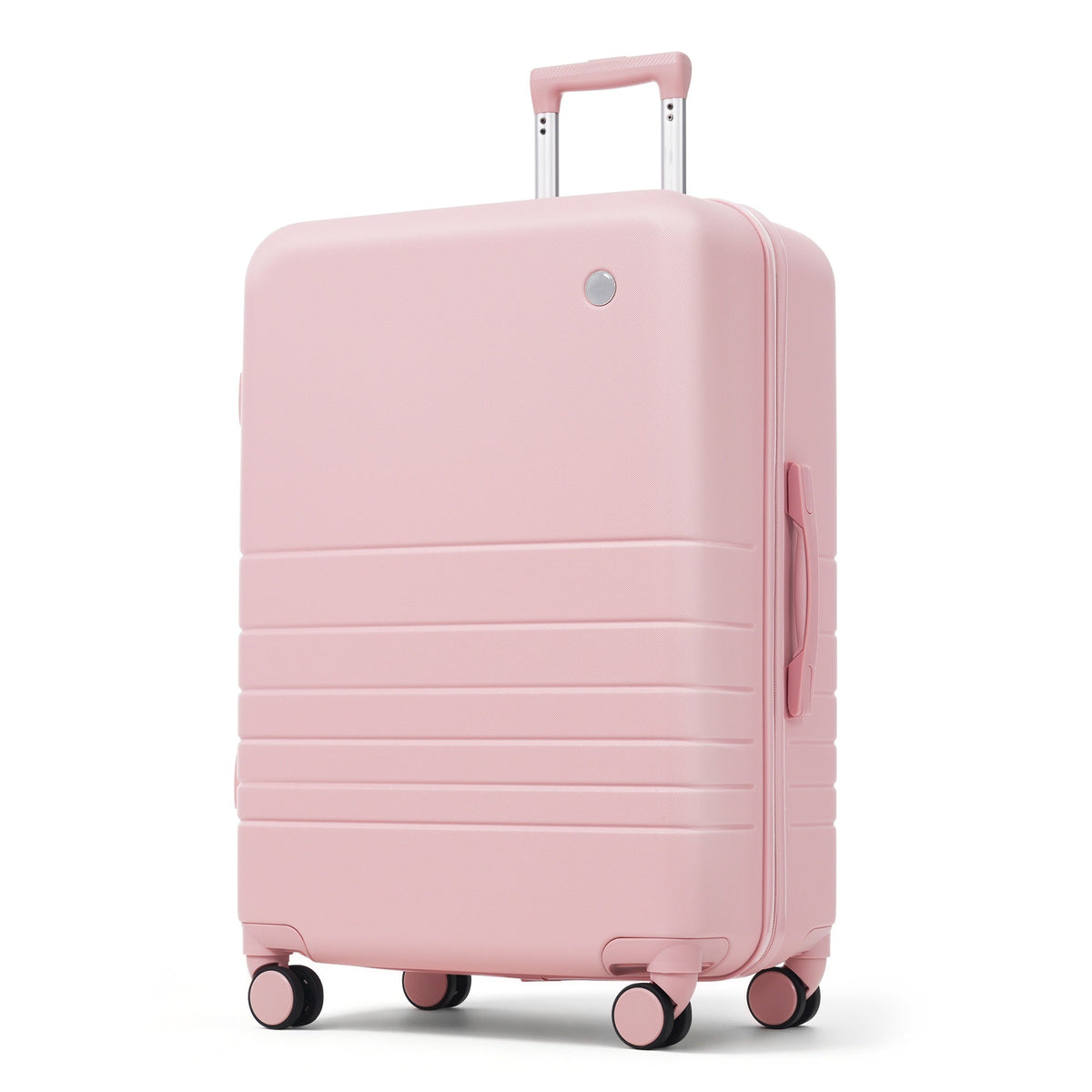 HouseOfZazla pastel pink hard case luggage with spinner wheels and telescoping handle on Tampa Home & Garden Store