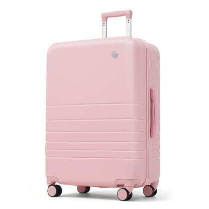 HouseOfZazla pastel pink hard case luggage with spinner wheels and telescoping handle on Tampa Home & Garden Store