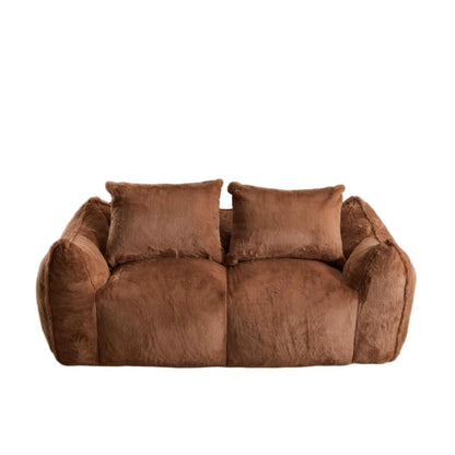 Giant Bean Bag Couch and Fluffy Loveseat