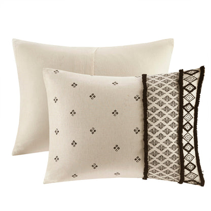Natural Cotton and Flax Linen Comforter Set