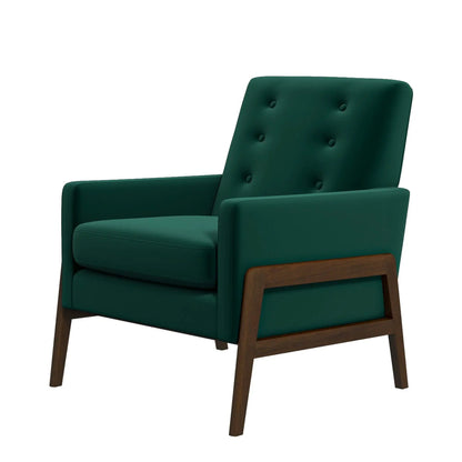 Cole Solid Wood Lounge Chair Mid Century Modern