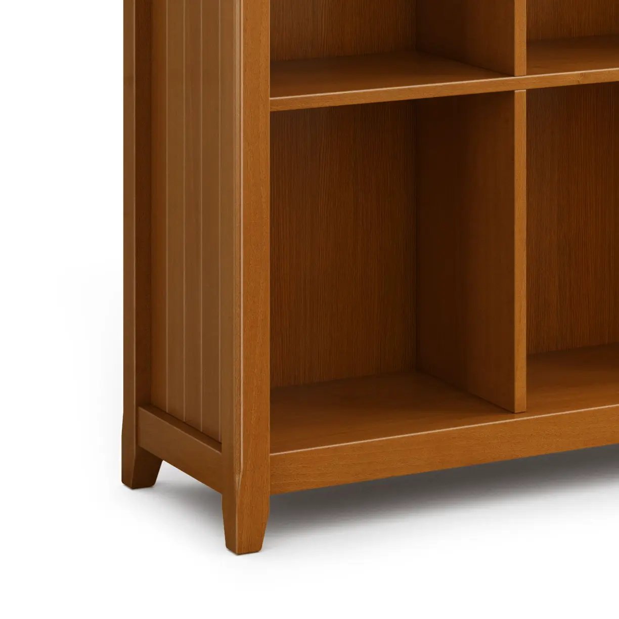 Acadian Handcrafted Cube Storage by Unique Piece Furniture in warm oak finish on Tampa Home & Garden Store