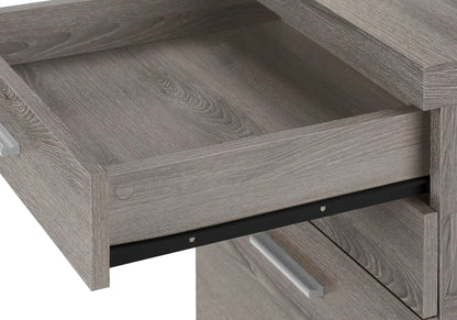 File cabinet with rolling drawer in gray wood finish, office storage Unique Piece Furniture on Tampa Home & Garden Store