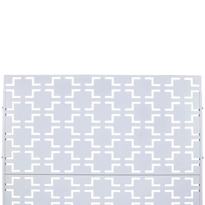 Outdoor & Indoor Metal Privacy Freestanding Decorative Screen gray metal Unique Piece Furniture on Tampa Home & Garden Store