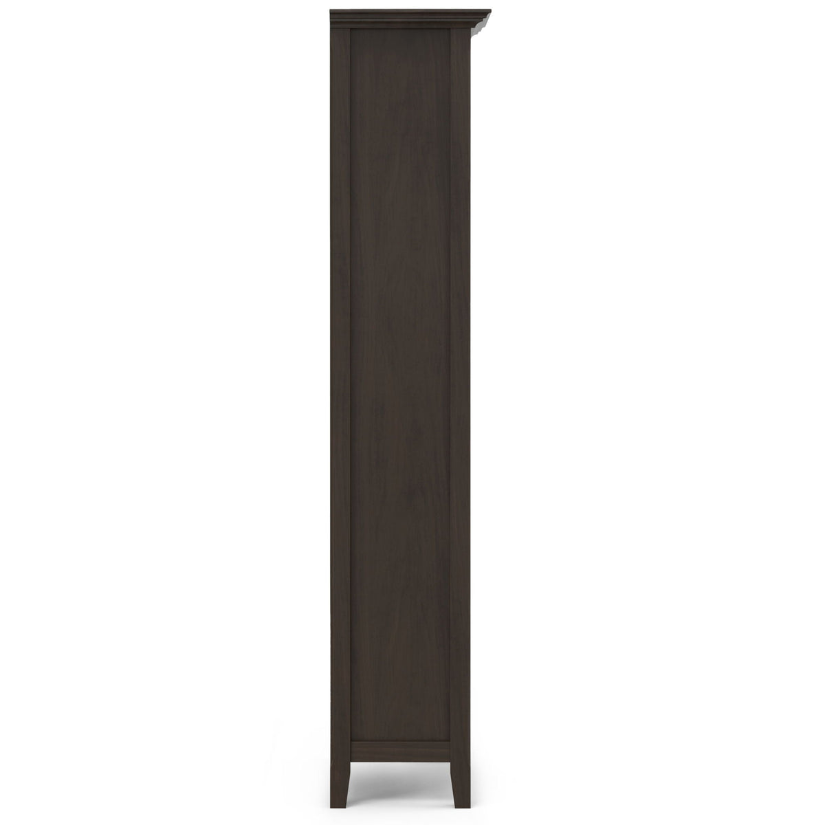 Amherst wooden bookcase with adjustable shelves in dark espresso finish by HouseOfZazla on Tampa Home & Garden Store
