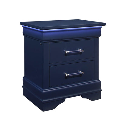 Charlston Elegant Nightstand With LED Lighting