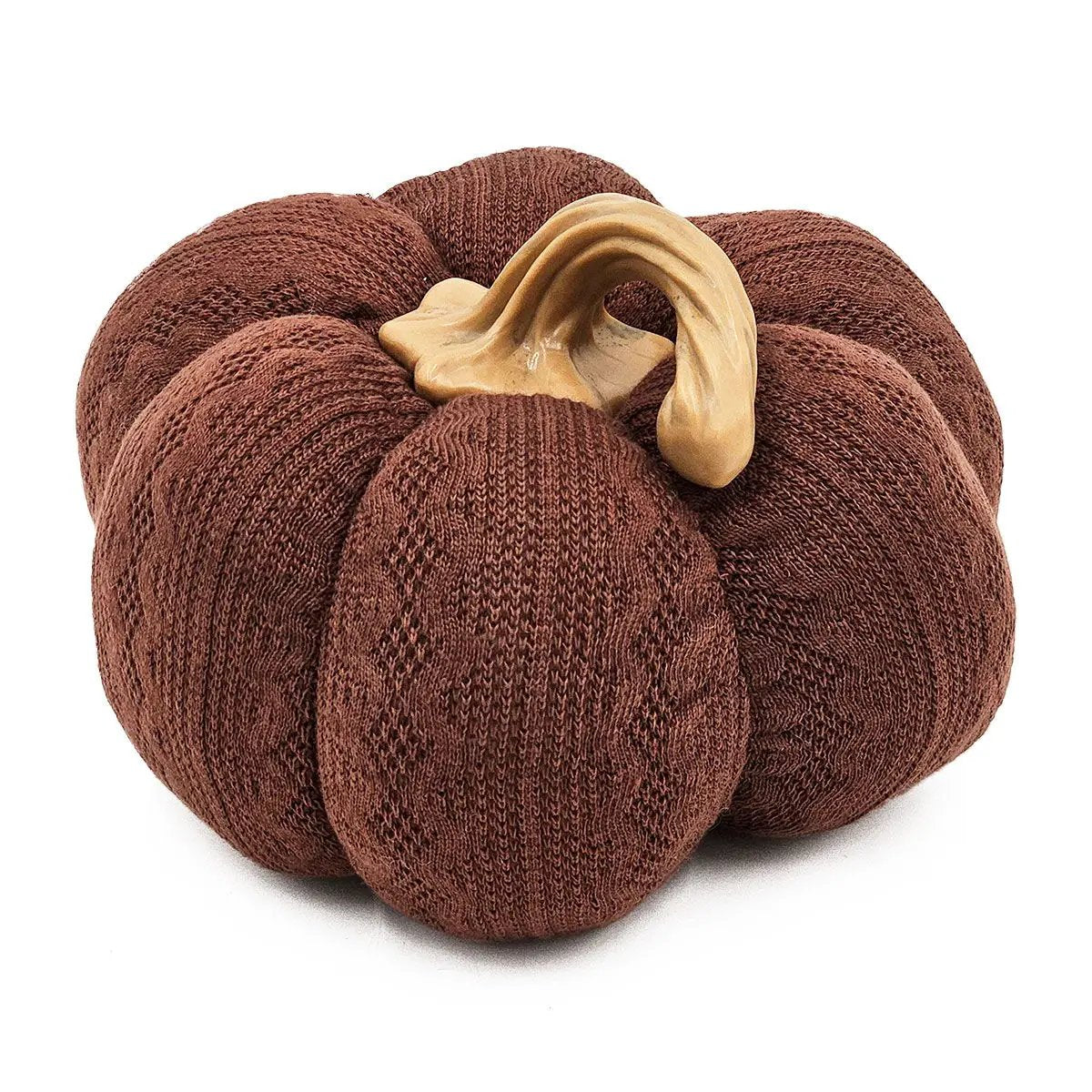 Pumpkin Ornament for Fall Festival Dark Brown