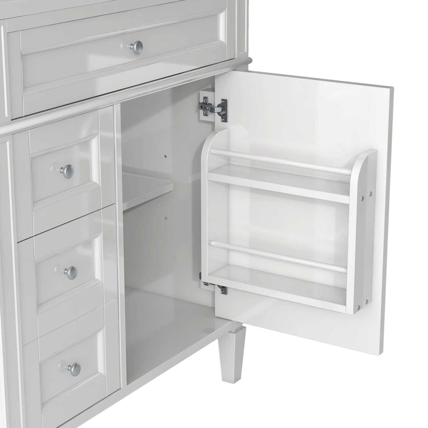 Bathroom vanity with medicine cabinet by HouseOfZazla, with 2 soft-close doors and 4 drawers on Tampa Home & Garden Store