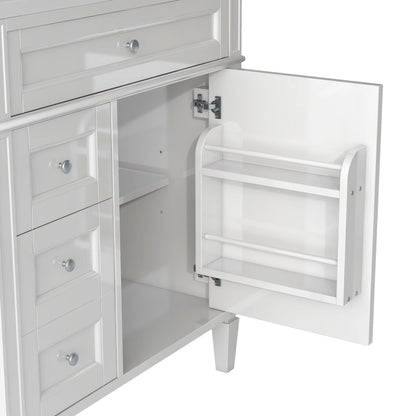 Bathroom vanity with medicine cabinet by HouseOfZazla, with 2 soft-close doors and 4 drawers on Tampa Home & Garden Store