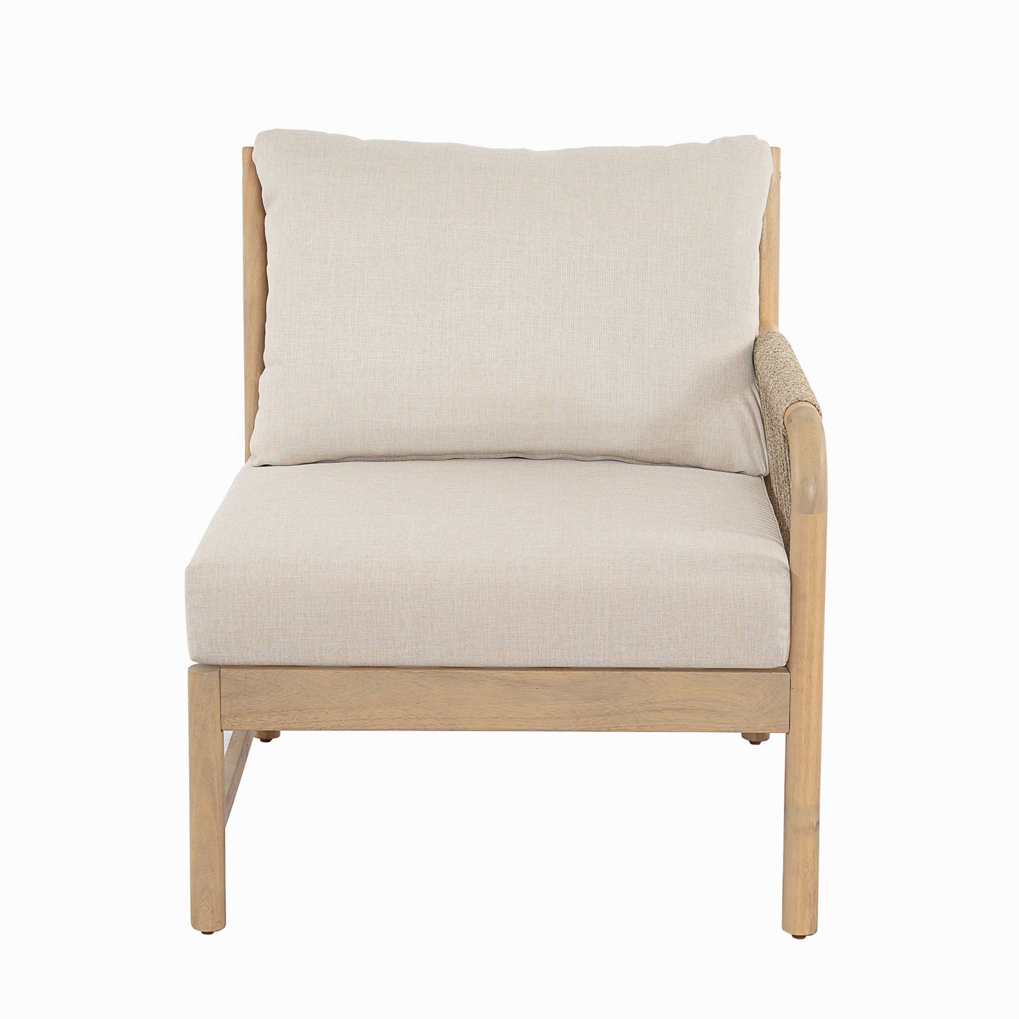 Casper Outdoor 3-Seater Sofa Set beige fabric cushions on Tampa Home & Garden Store