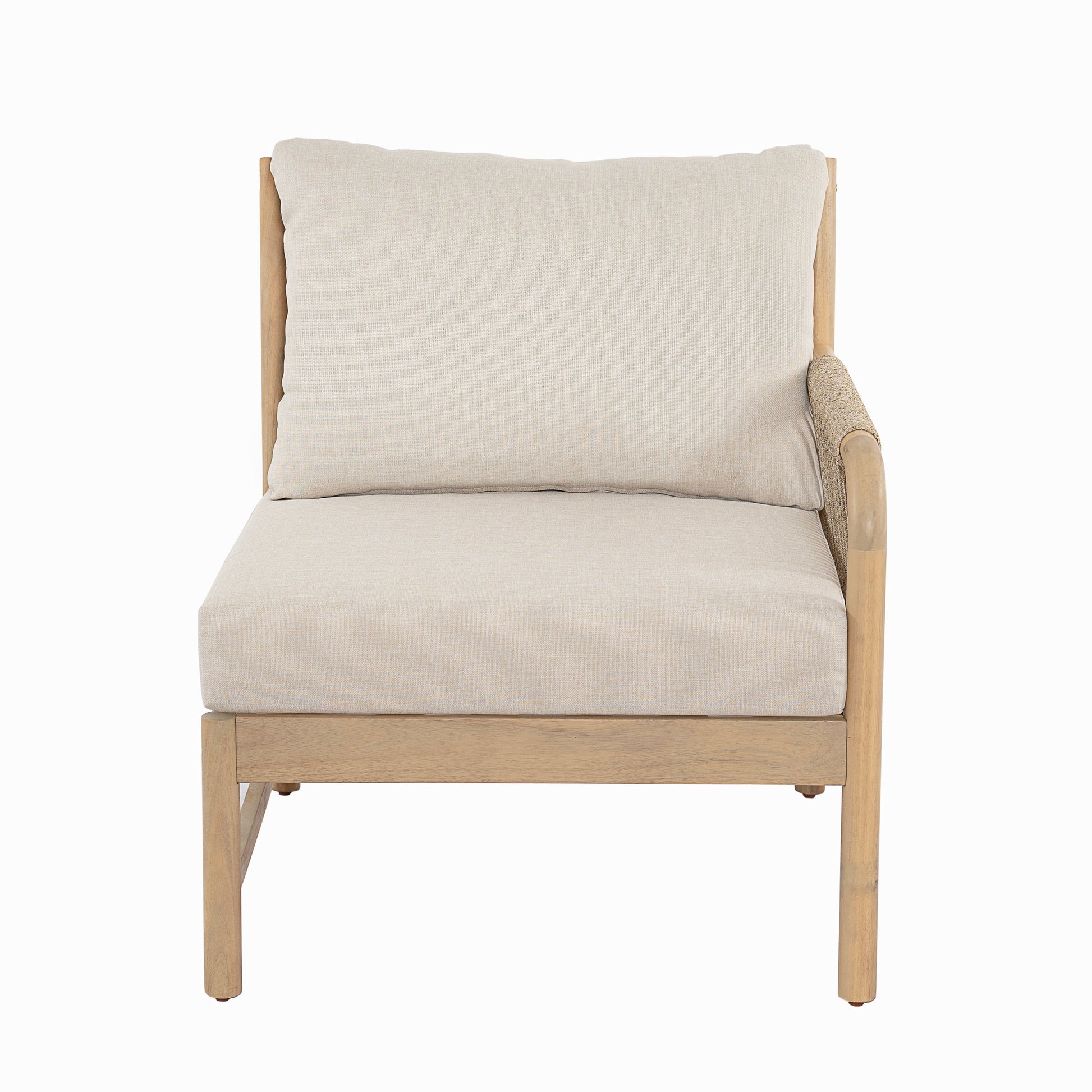 Casper Outdoor 3-Seater Sofa Set beige fabric cushions on Tampa Home & Garden Store