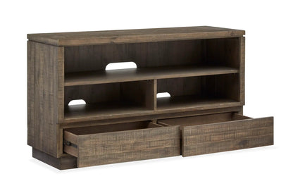Baisden console sofa table tobacco finish with shelf and drawers by Unique Piece Furniture on Tampa Home & Garden Store