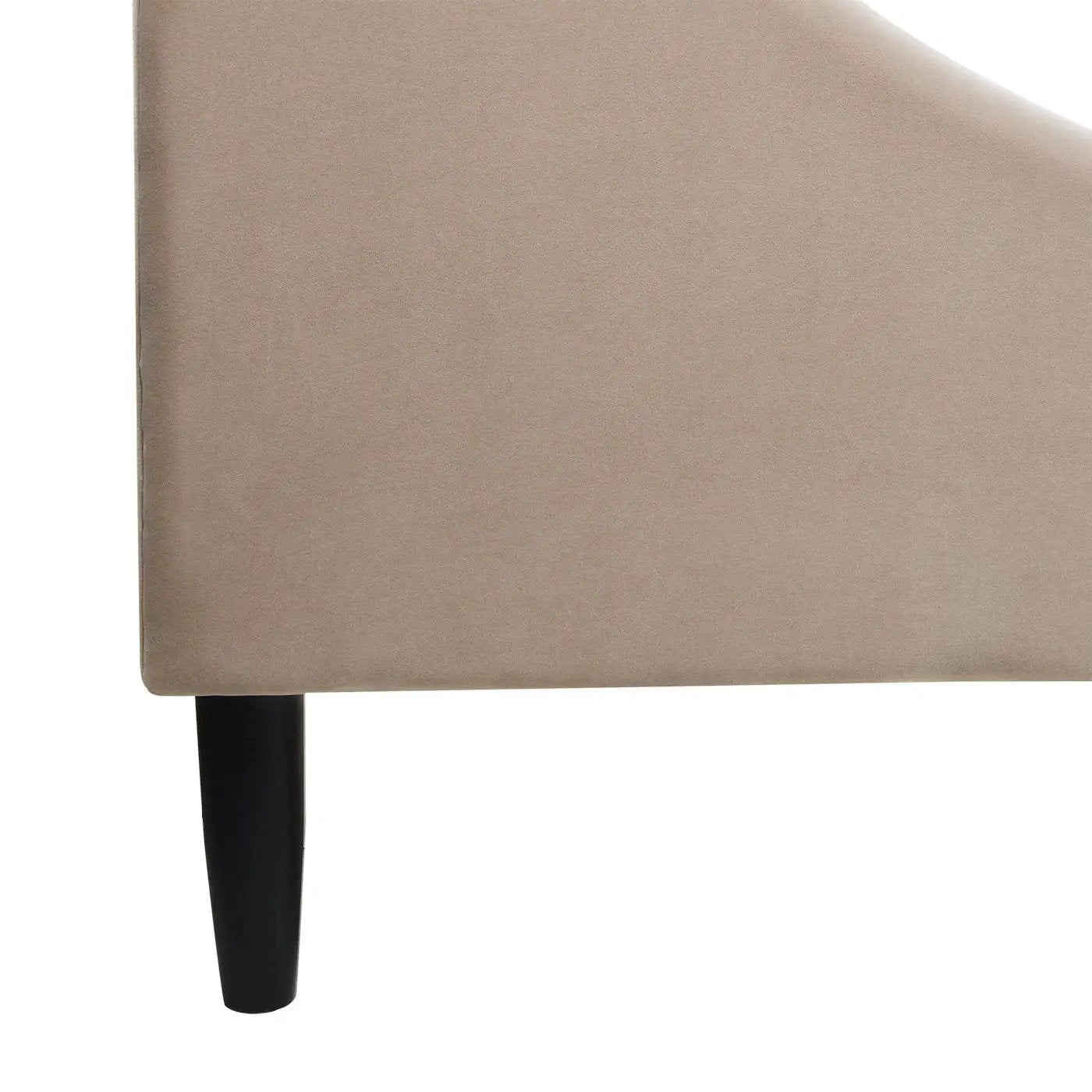 Aspen vertical tufted modern upholstered bed with taupe fabric by Unique Piece Furniture on Tampa Home & Garden Store