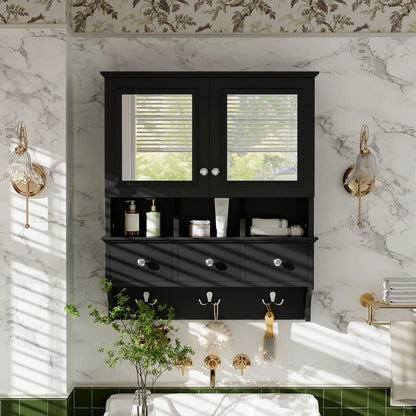 Modern Bathroom Mirror Cabinet With Drawers