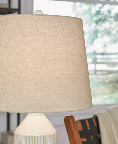 Willport Ceramic Table Lamp Set of 2 Off White