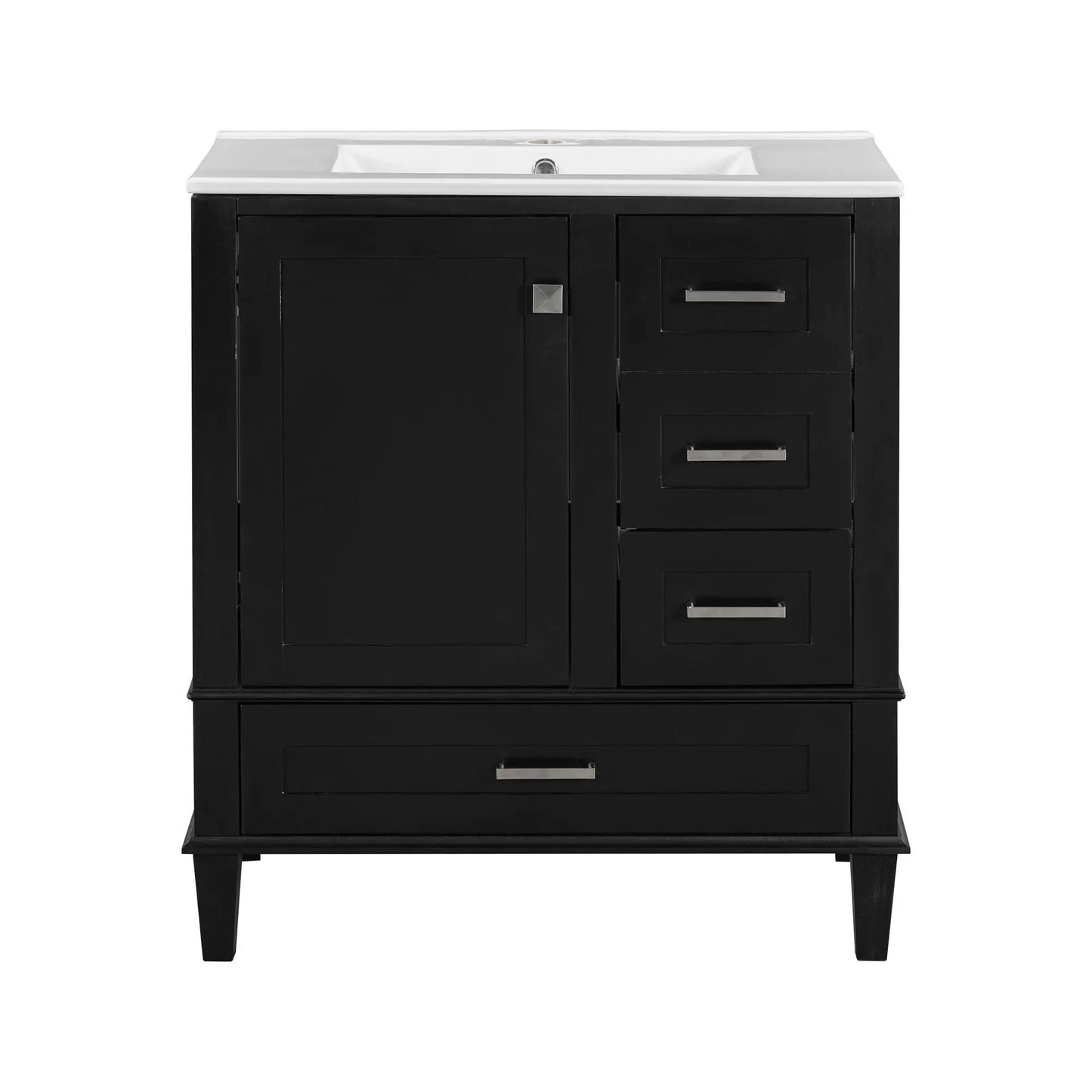 Bathroom Vanity With Sink Solid Wood Cabinet
