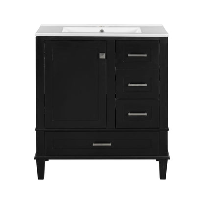 Bathroom Vanity With Sink Solid Wood Cabinet