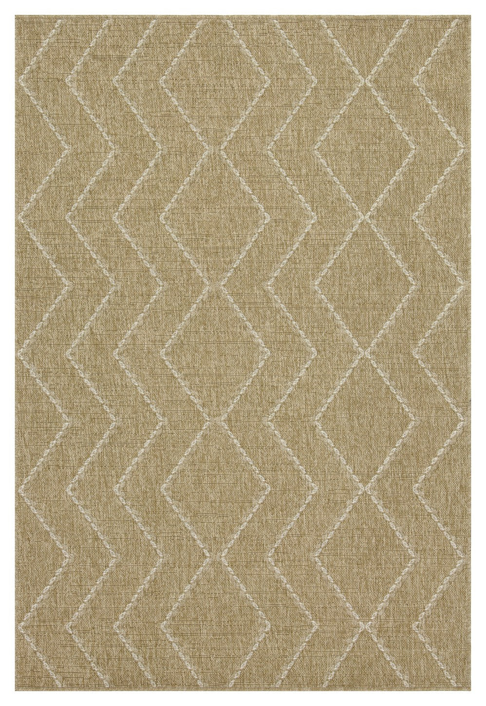 White jute indoor rug with a modern diamond motif by HouseOfZazla on Tampa Home & Garden Store