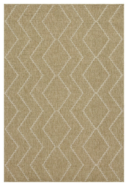 White jute indoor rug with a modern diamond motif by HouseOfZazla on Tampa Home & Garden Store