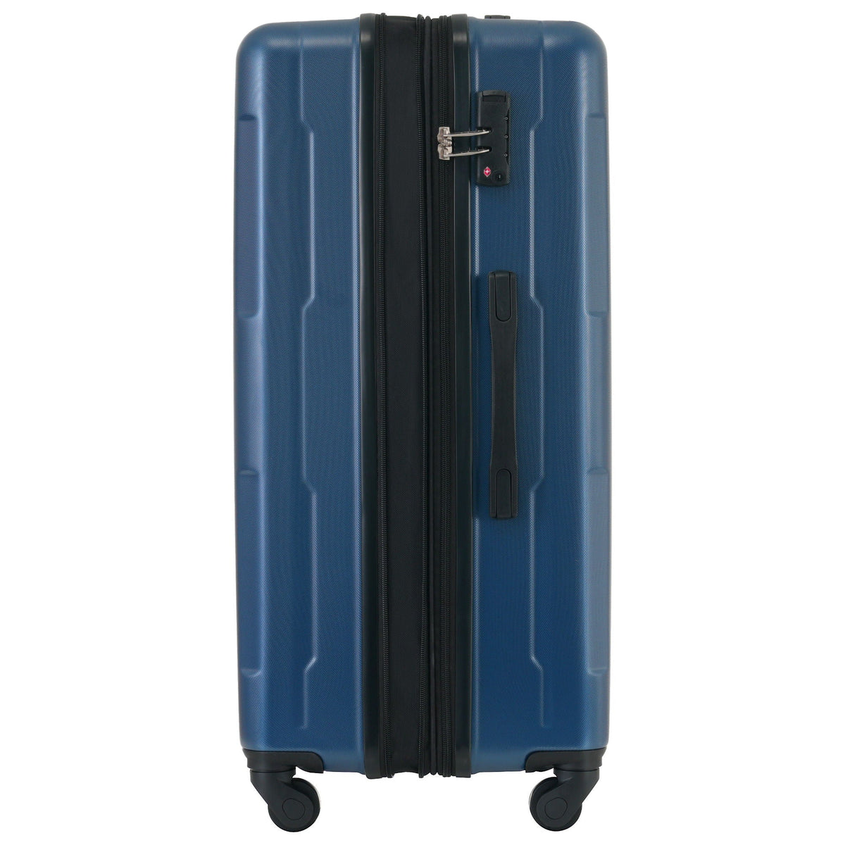 Expandable blue ABS suitcase with spinner wheels and TSA lock by HouseOfZazla on Tampa Home & Garden Store
