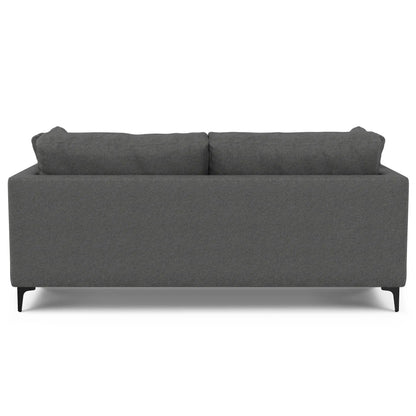 Ava Mid Century Sofa upholstered in dark gray fabric; stationary sofa by Unique Piece Furniture on Tampa Home & Garden Store