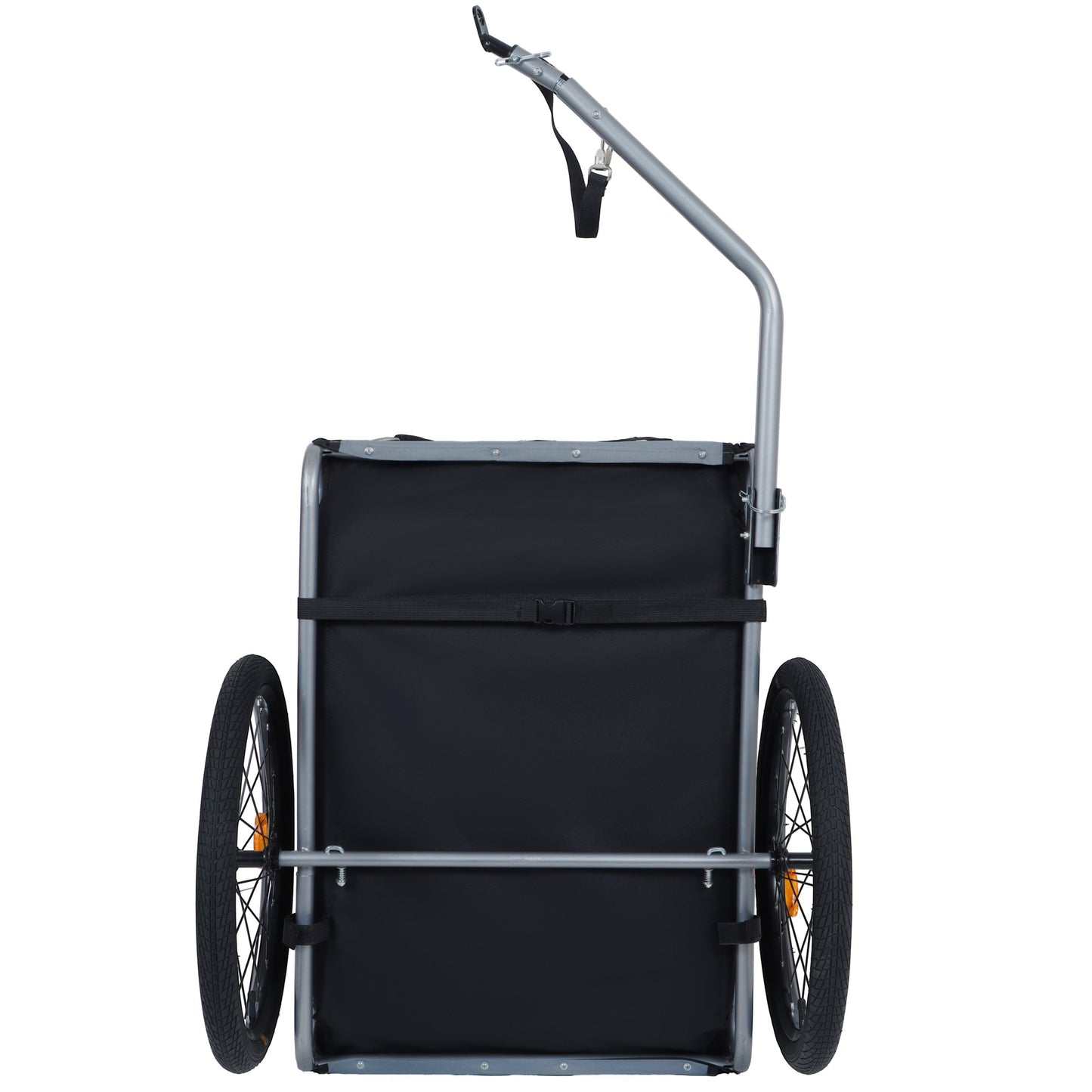 Large Folding Dog Bike Trailer by HouseOfZazla, 66lb capacity all-terrain metal frame on Tampa Home & Garden Store