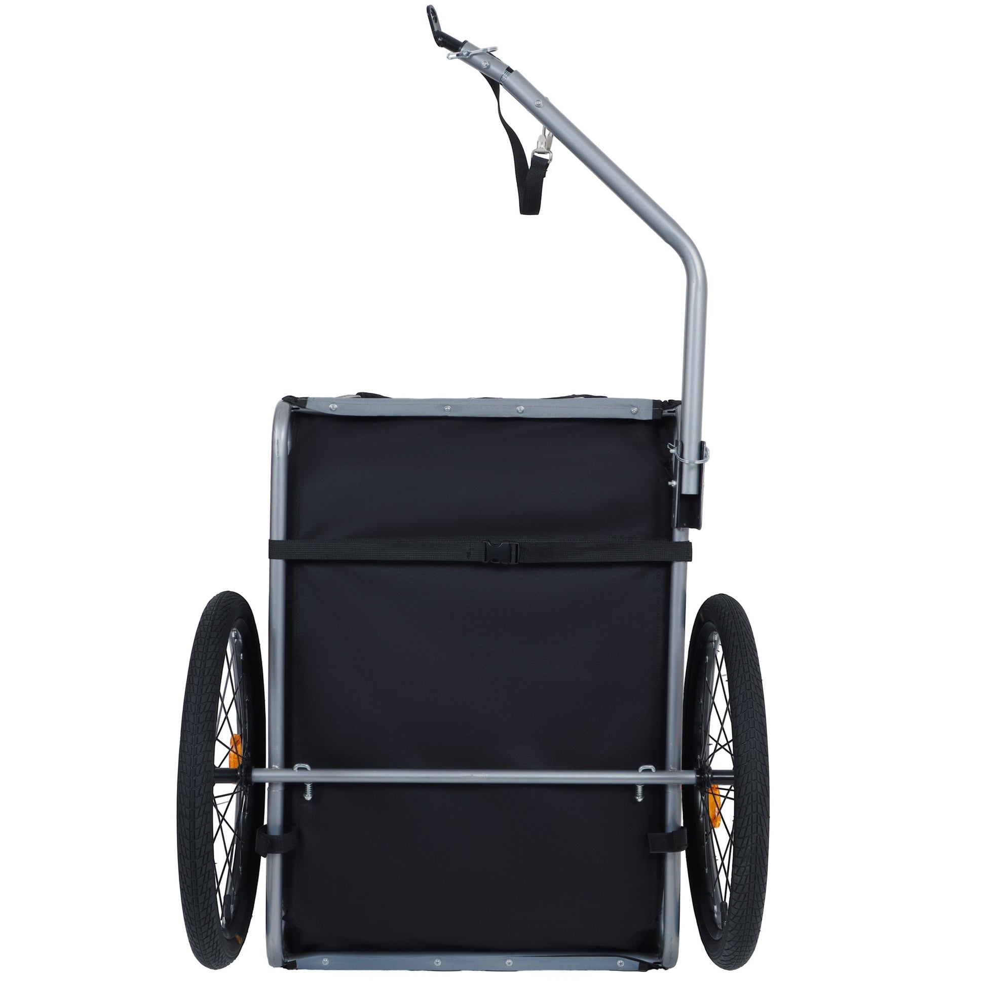 Large Folding Dog Bike Trailer by HouseOfZazla, 66lb capacity all-terrain metal frame on Tampa Home & Garden Store
