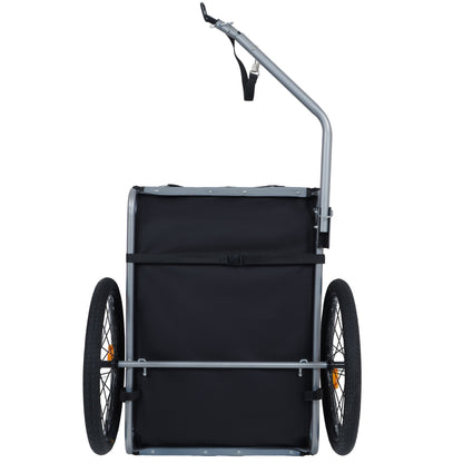 Large Folding Dog Bike Trailer by HouseOfZazla, 66lb capacity all-terrain metal frame on Tampa Home & Garden Store