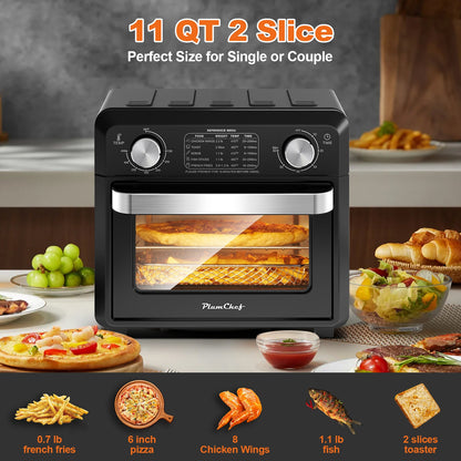 Compact 11 Qt Air Fryer for Family Meals