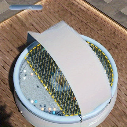 Reinforced Outdoor Inflatable Pool and Air Pump