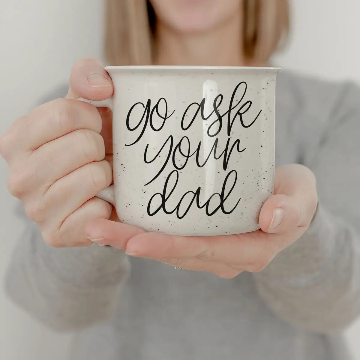 Ask Your Dad Ceramic Coffee Mug for Everyday Use