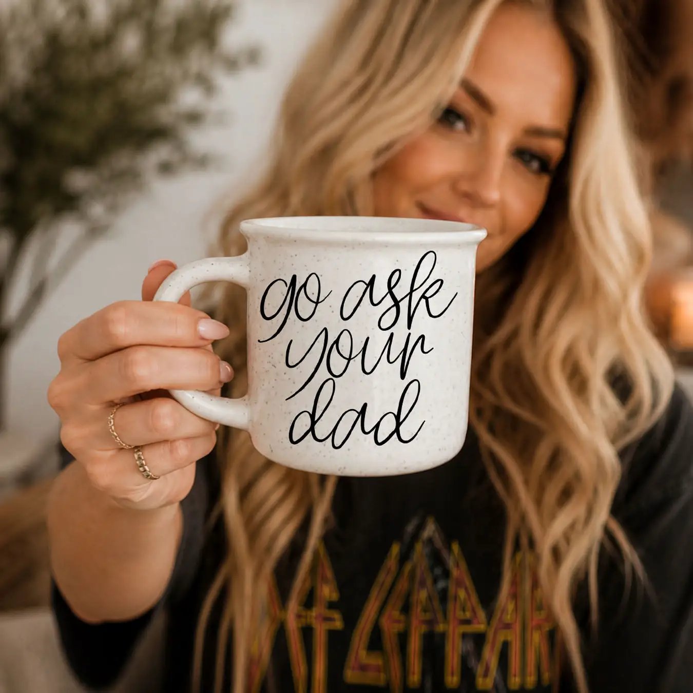 Ask Your Dad Ceramic Coffee Mug for Everyday Use