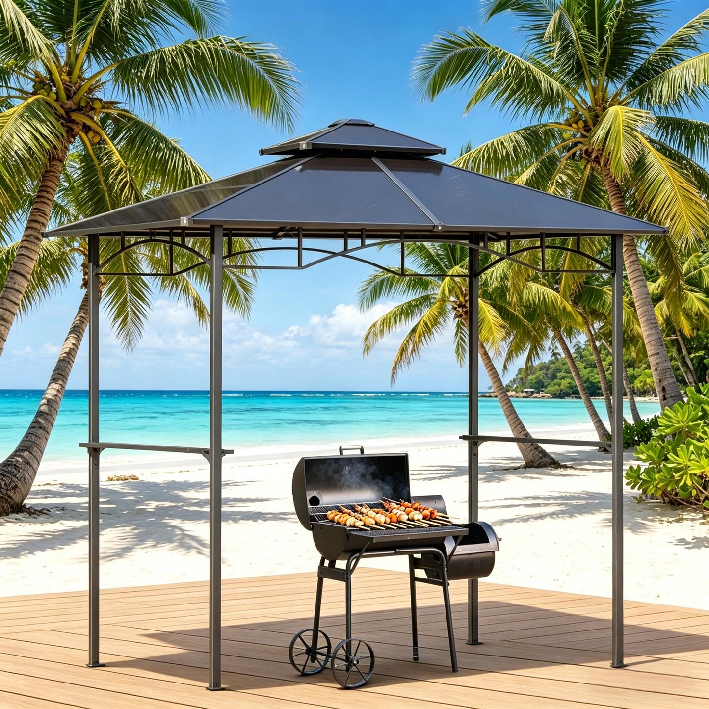 Outdoor Bbq Canopy Gazebo and Shade Shelter