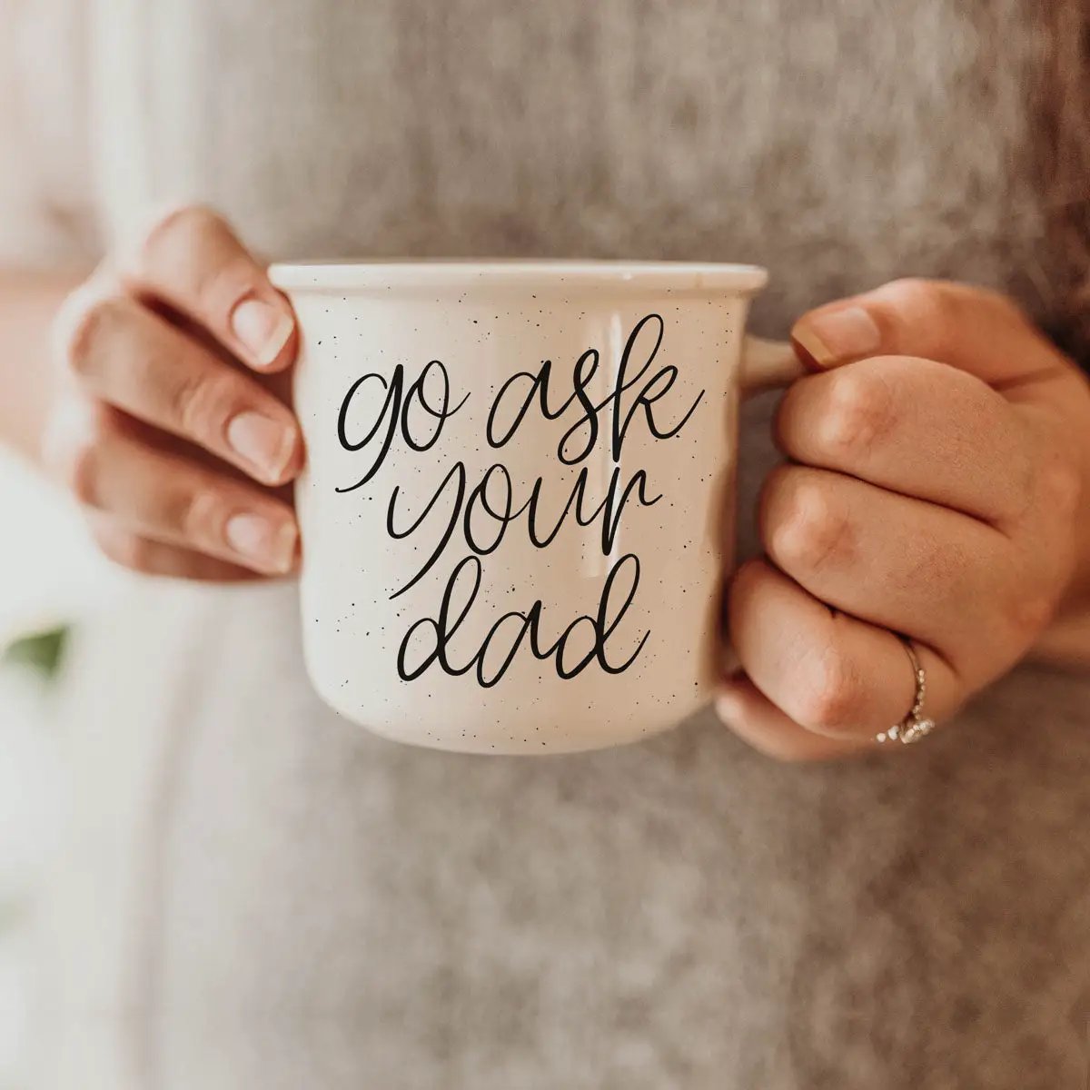 Ask Your Dad Ceramic Coffee Mug for Everyday Use