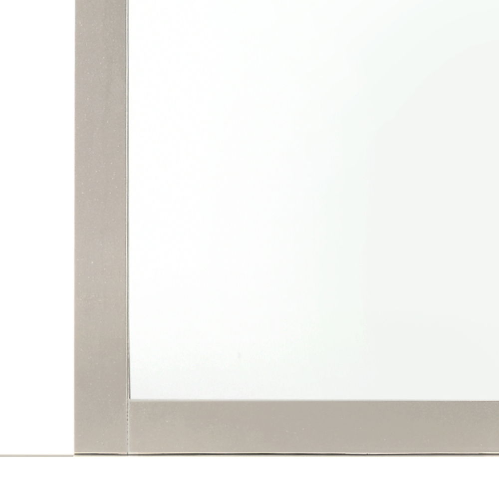 Elegant Modern Farmhouse Wall Mirror pearl silver frame low distortion glass by HouseOfZazla on Tampa Home & Garden Store