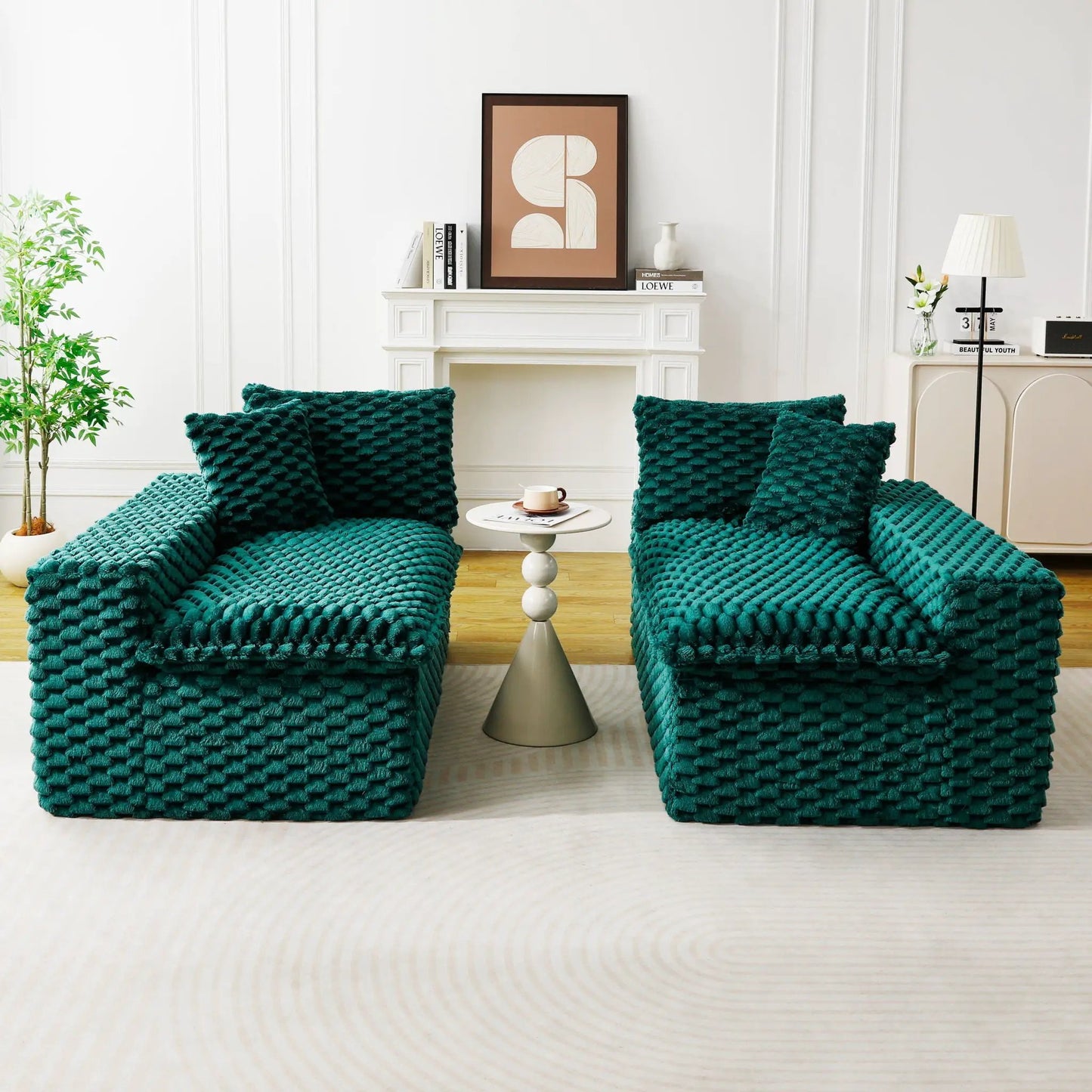 Multifunctional Sofa Side by Side or Facing