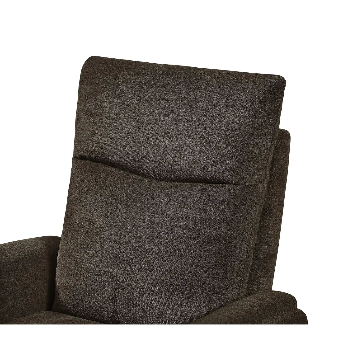 Recliner chair with power function in dark brown textured fabric, single living room recliner on Tampa Home & Garden Store