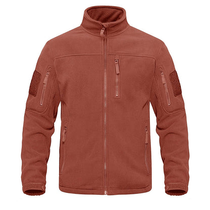 Dark Blue fleece jacket by Stevvex with multiple pockets and zip chest pocket for men on Tampa Home & Garden Store
