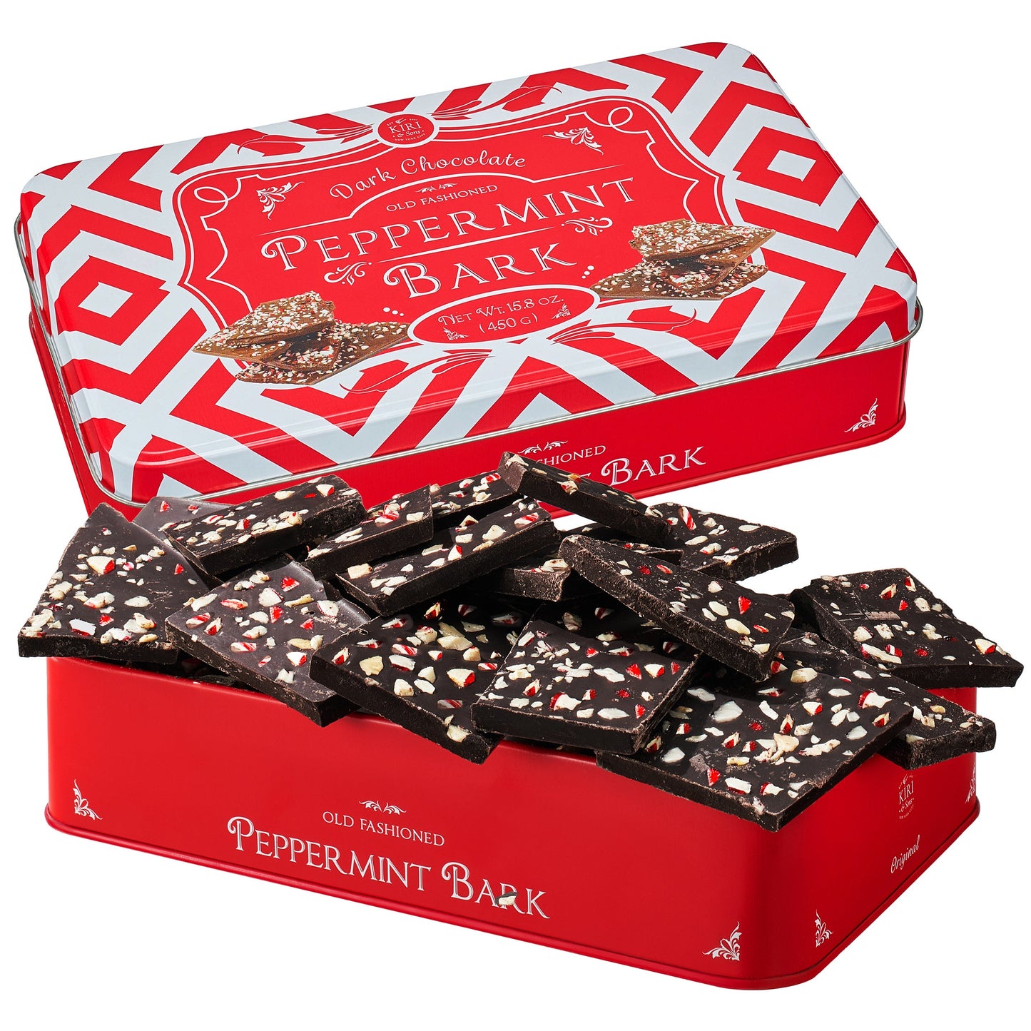 Dark Chocolate Peppermint Bark and Candy