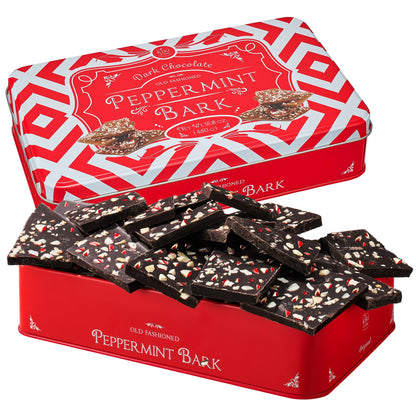 Dark Chocolate Peppermint Bark and Candy