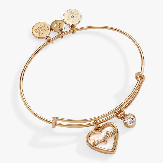 Daughter MOP Bangle by Alex Ani bracelet w pearl heart charm on Tampa Home & Garden Store on Tampa Home & Garden Store