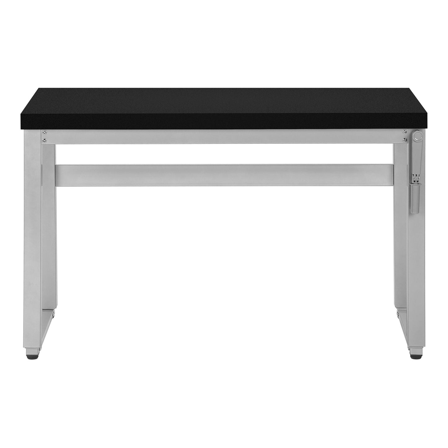 Computer Desk standing adjustable with black top and silver frame by Unique Piece Furniture on Tampa Home & Garden Store