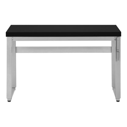 Computer Desk standing adjustable with black top and silver frame by Unique Piece Furniture on Tampa Home & Garden Store