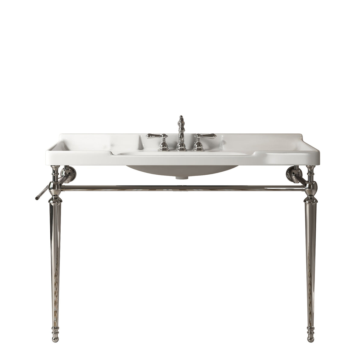 Vici 48-inch bathroom console sink with gold legs by HouseOfZazla on Tampa Home & Garden Store