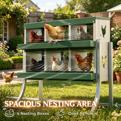 Functional and Outdoor Metal Chicken Nesting Box
